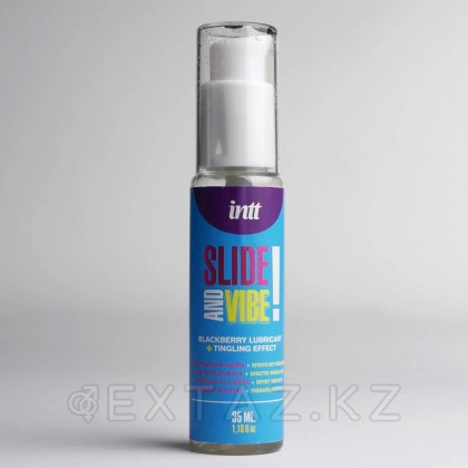 Лубрикант на водной основе с эффектом вибрации INTT Slide and vibe! 35 мл от sex shop Extaz фото 2