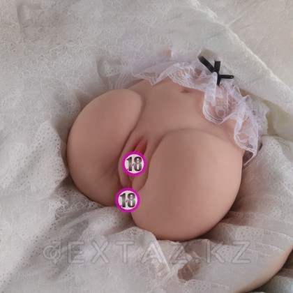 Реалистичный двойной мастурбатор Lore с вибрацией от sex shop Extaz фото 6