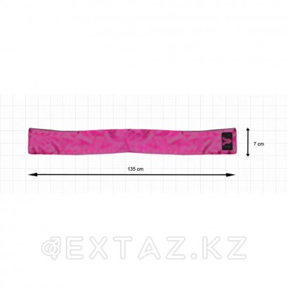 Сатиновая лента розово-черная Adrien lastic от sex shop Extaz фото 3
