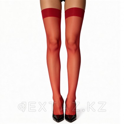Базовые красные капроновые чулки 20 ден (SENSE) (4/5) от sex shop Extaz