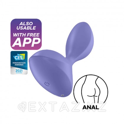Анальная вибропробка Satisfyer Sweet Seal Connect App лиловая от sex shop Extaz