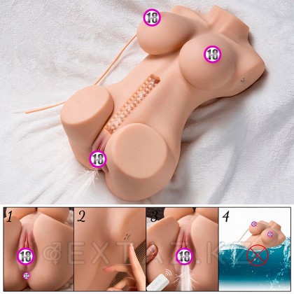 Сексуальное женское тело с двойным входом для мастурбации Wendy от sex shop Extaz фото 15