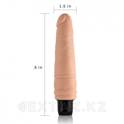 Реалистичный киберскин вибратор (20*3,6) от sex shop Extaz фото 3