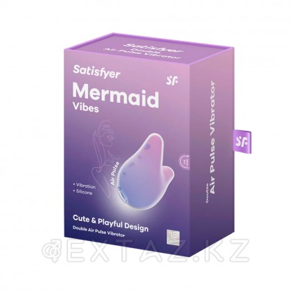 Клиторальный стимулятор с вибрацией Satisfyer Mermaid Vibes сине-фиолетовый от sex shop Extaz фото 5