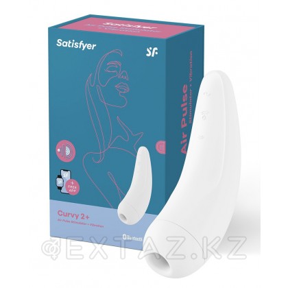 Вакуумный клиторальный стимулятор Satisfyer Curvy 2+ (белый) от sex shop Extaz фото 3