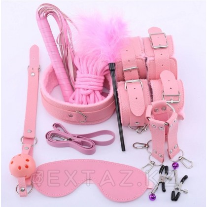БДСМ набор 10 предметов, розовый от sex shop Extaz
