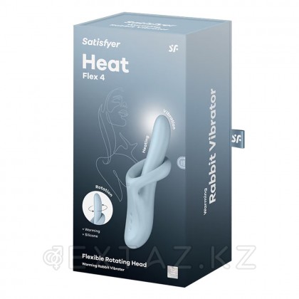 Вибратор с ротацией Satisfyer Heat Flex 4 голубой (c подогревом) от sex shop Extaz фото 2