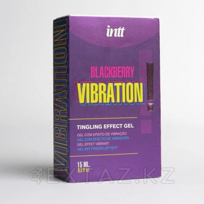 Возбуждающий гель со вкусом ежевики и эффектом вибрации BLACKBERRY VIBRATION INTT 15 мл от sex shop Extaz фото 4