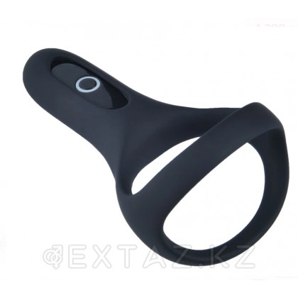 Двойное эрекционное кольцо Rise от Magic Motion черное от sex shop Extaz фото 3