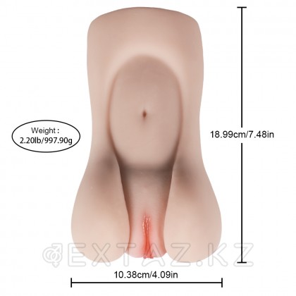 Реалистичный компактный мастурбатор Aggie с вибрацией от sex shop Extaz фото 11