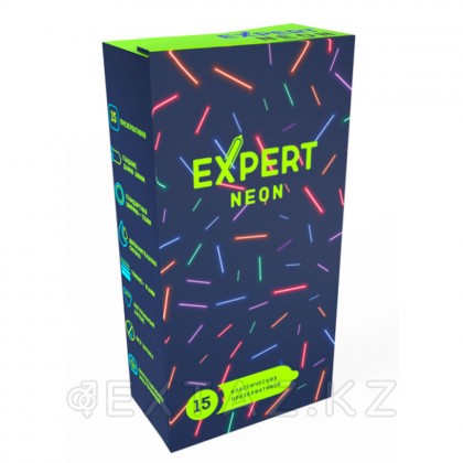 Презервативы EXPERT Neon, светящиеся, 15 шт от sex shop Extaz фото 2