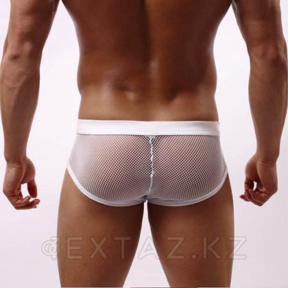 Плавки мужские белые  в сетку (размер S) от sex shop Extaz фото 2