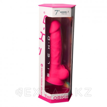 Фаллоимитатор с двойным покрытием SILEXD Model 1, розовый, 17,6х3,5 см от sex shop Extaz фото 4