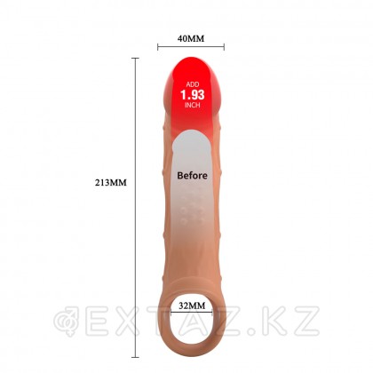 Насадка с вибрацей Brad, 21,3 см от sex shop Extaz фото 5