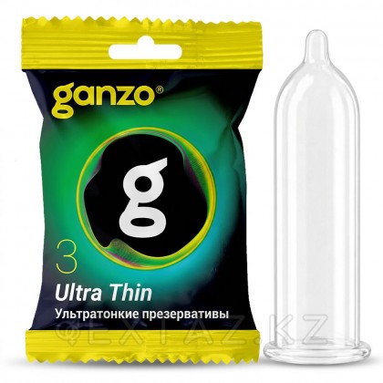 Презервативы ультратонкие Ganzo Ultra Thin, в пакете 3 шт. от sex shop Extaz