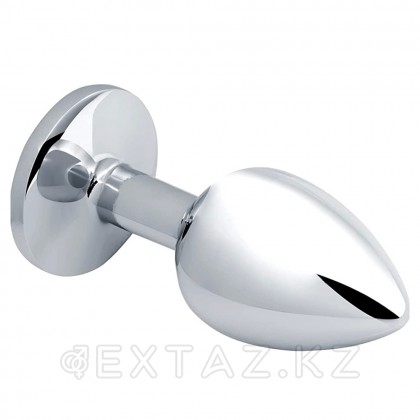 Маленькая металлическая анальная пробка с синим кристаллом Anal Pleasure от Alive (L: 9*4,1 см.) от sex shop Extaz фото 6