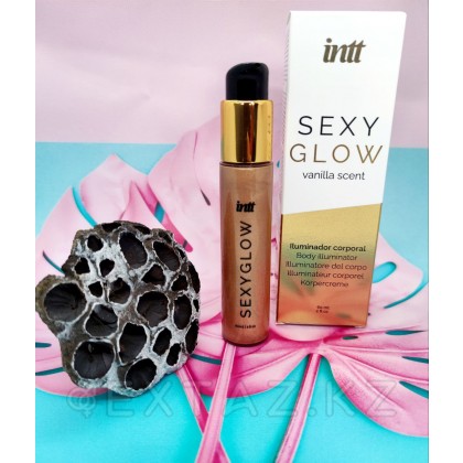 Intt Sexy Glow - хайлайтер для тела с ароматом ванили и золотистыми микрогранулами, 60 мл. от sex shop Extaz фото 5