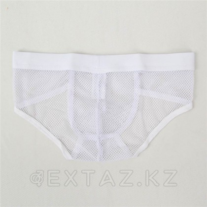 Плавки мужские белые  в сетку (размер L) от sex shop Extaz фото 2