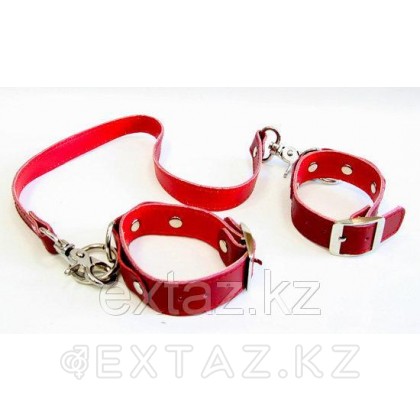 Наручники с ремнём от sex shop Extaz