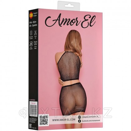 Комплект эротический Amor El, юбка и топ в сетку со стразами, S/L от sex shop Extaz фото 5