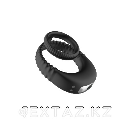Двойное эрекционное кольцо с вибрацией от sex shop Extaz фото 6