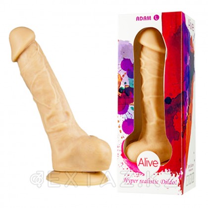 Реалистичный фаллоимитатор Adam L от Alive (19×4 см) от sex shop Extaz фото 4