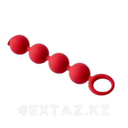 Анальная цепочка Appulse, 2,5 x 13 см , цвет бордовый от sex shop Extaz фото 2