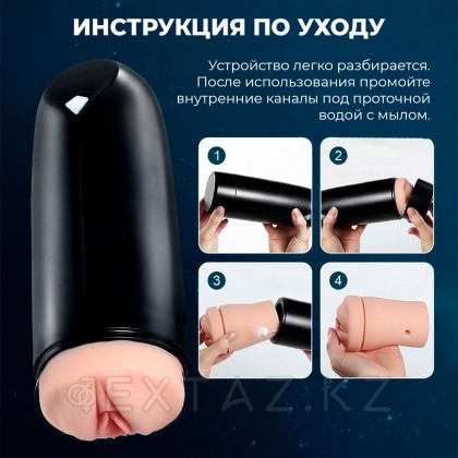Автоматический мастурбатор Juicy Lamour ZONA CUP с функцией вибрации и всасывания от sex shop Extaz фото 6