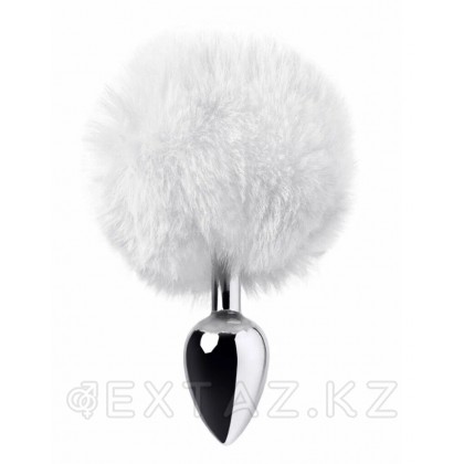 Анальная пробка с искусственным хвостом (Белый) от sex shop Extaz фото 3