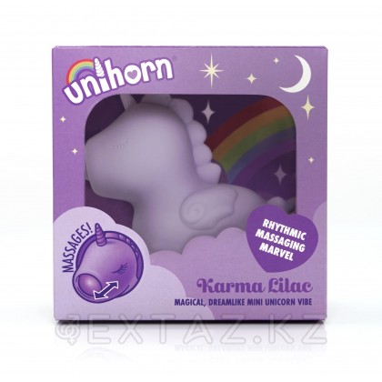 Вибромассажер Unihorn - Karma Lilac с функцией пульсации от sex shop Extaz фото 8