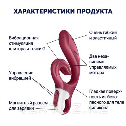 Вибратор-кролик Satisfyer Love me бордовый от sex shop Extaz фото 8