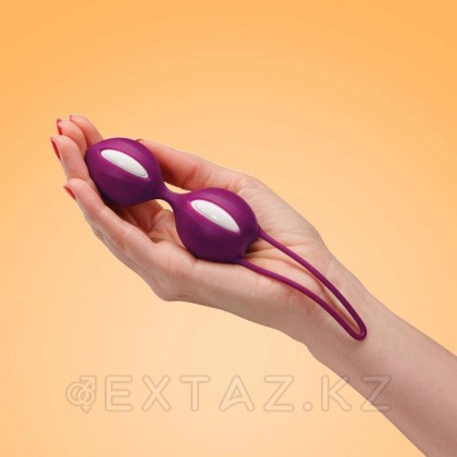 Вагинальные шарики Fun factory SMARTBALLS DUO, пурпурно-белые от sex shop Extaz фото 4