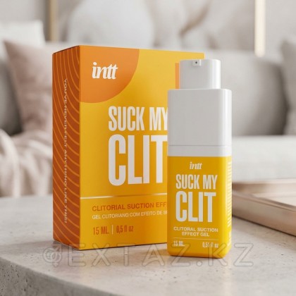 Гель-стимулятор Suck my clit INTT с эффектами всасывания, вибрации и охлаждения 15 мл (манго) от sex shop Extaz фото 2
