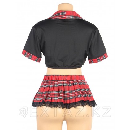 Сексуальная форма студентки (топ, клетчатая юбка; размер XL-2XL) от sex shop Extaz фото 7