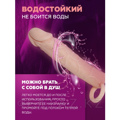 Насадка-реалистик на пенис с креплением на мошонку от sex shop Extaz фото 2