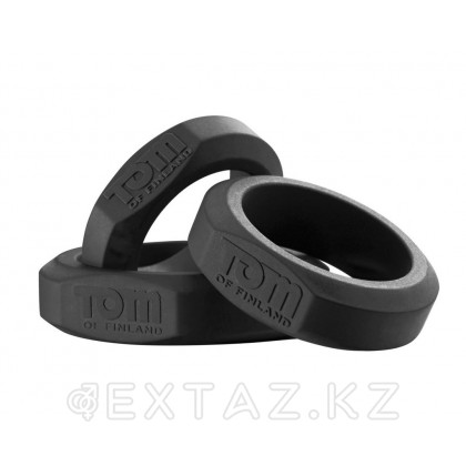 Эрекционные кольца Tom of Finland - 3 шт. разного диаметра от sex shop Extaz