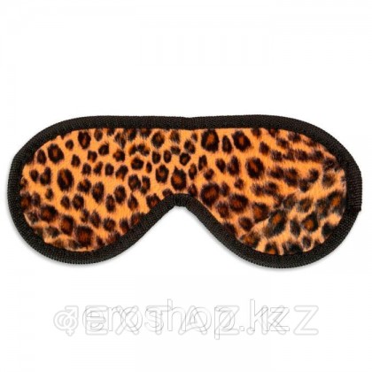 Закрытая маска с леопардовой расцветкой - Пикантные штучки от sex shop Extaz