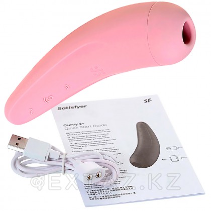 Вакуумный клиторальный стимулятор Satisfyer Curvy 2+ (розовый) от sex shop Extaz фото 9