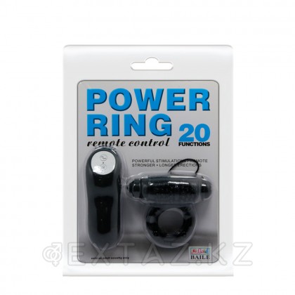 Кольцо эрекционное «Power Ring», черное от sex shop Extaz фото 8