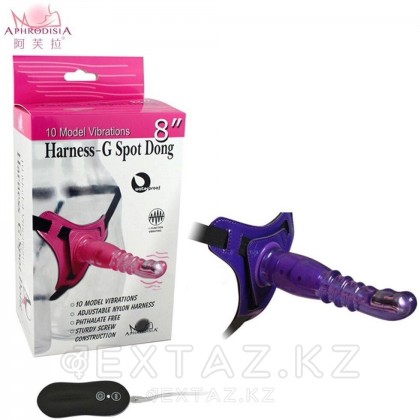 Страпон с вибрацией на ремнях от sex shop Extaz фото 8