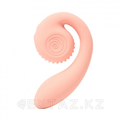 Двойной стимулятор точки G SVibe Snail GIZI персиково-розовый от sex shop Extaz фото 5