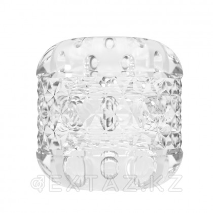 Мастурбатор с текстурированным каналом Crystle прозрачный от sex shop Extaz фото 3