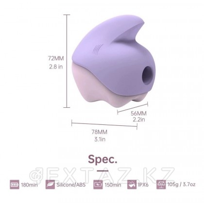 Вакуумный клиторальный стимулятор с вибрацией Unicorn от Magic Motion фиолетовый от sex shop Extaz фото 2
