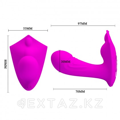 Беспроводной вибро-стимулятор бабочка Willie, фиолетовый от sex shop Extaz фото 4