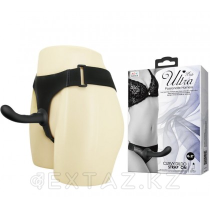 Страпон черный Ultra Passionate harness от sex shop Extaz фото 5
