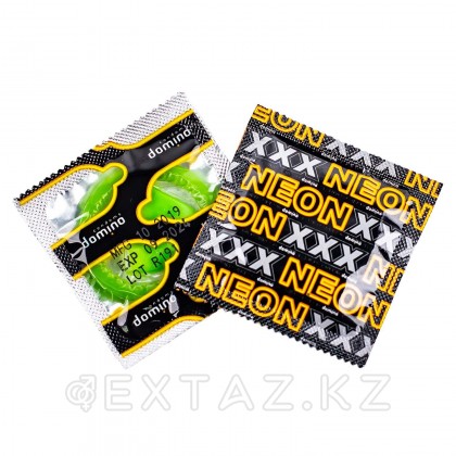 Презервативы DOMINO NEON GREEN светящиеся (3 шт.) от sex shop Extaz фото 3