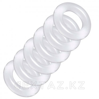 Комплект эрекционных колец для мошонки Master Series Ring Master Custom Ball Stretcher Kit, прозрачные, 6 шт от sex shop Extaz
