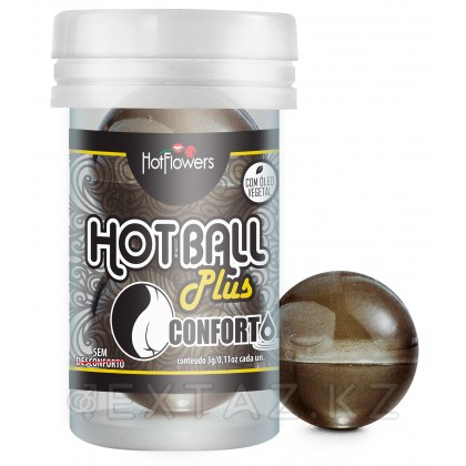 Анальный лубрикант HOT BALL CONFORTO на масляной основе в виде 2 шариков от sex shop Extaz