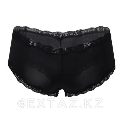 Трусики-шортики, черные (размер 2XL) от sex shop Extaz фото 3