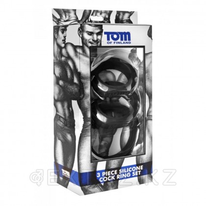Эрекционные кольца Tom of Finland - 3 шт. разного диаметра от sex shop Extaz фото 2